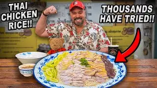 A 6-Person Team Couldn't Finish This Famous 3kg Thai Chicken Rice Challenge in Bangkok, Thailand!!