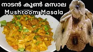 നാടൻ കൂൺ മസാല | Mushroom Masala | മഷ്‌റൂം മസാല | കൂൺ മസാല - Recipe Malayalam