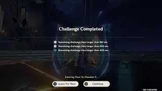 Spiral abyss, floor 12 chamber 1, 4 stars only first half, 2 star run, NOT A GUIDE!