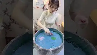 How to make Chinese hand-painted fans #painting #art #diy #Chinese culture #artist