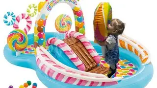 Катя и сборник серий про надувные игрушки! Видео для детей!
