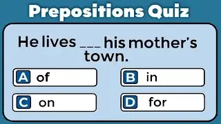 Preposition Quiz  Can You Score 25/25