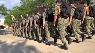 Navy Bootcamp recruits singing Medal of Honor!