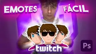 Como HACER EMOTES para TWITCH en PHOTOSHOP💜RÁPIDO Y FÁCIL💜