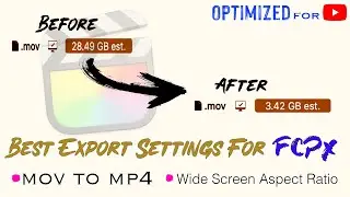 Best FCPX Export Settings for YouTube Video