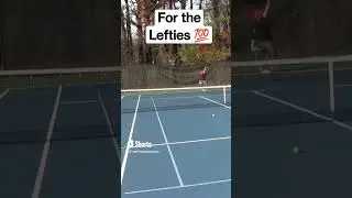 Lefty slice serve demo