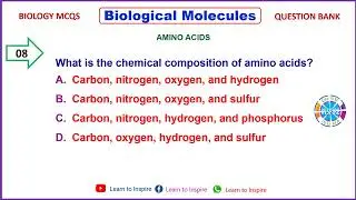 Amino Acids #aminoacids  #biologicalmolecules #biologicalmoleculesmcqs #mdcatbiology #biologymcqs