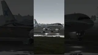 WET LANDING at GLASGOW (EGPF) | X-PLANE 12.2.0b2 | ToLISS A320 