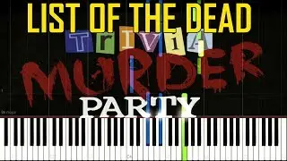 List Of The Dead (Trivia Murder Party Theme) OST JackBox Party Pack 3 [Synthesia Piano Tutorial]