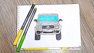 Как нарисовать перёд гелик. На бумаге А5.