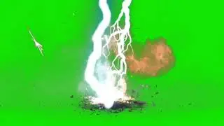 Electric attack green screen effect