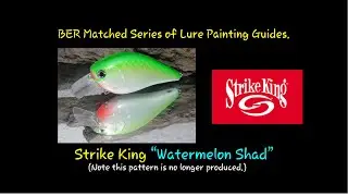 BER Matched Strike King Series "Watermelon Shad"
