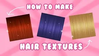 Hair Texture Tutorial!! How to make hair textures for beginners using Gimp