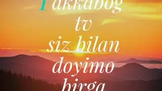 Tez kunda yangidan yangi vediolar sizga taqdem etamiz
