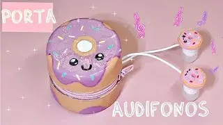 Porta-audífonos kawaii donut🍩