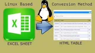 Linux Based Convert of Excel Spreadsheet to a Professional HTML Table with Search and Filter Option
