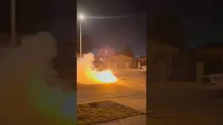 2nd stage rocket 🚀 #firework #pyro #crazy #loud #foryou #mustwatch #rocket #strobe #shorts #fyp