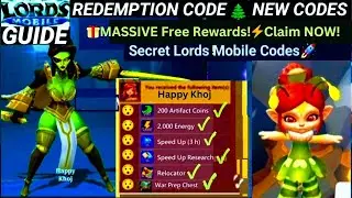 Lords Mobile Redeem Codes 🎁 FREE Rewards NEW Secret Codes 2026 🚀 February Update Live