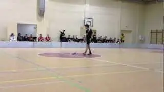 Floorball penalty shot by Toms Rislings