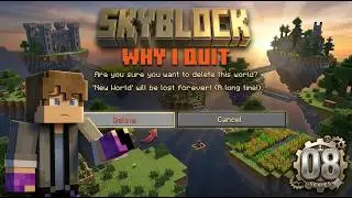 WHY I QUIT SKYBLOCK SEASON 1 | (SKYBLOCK EP 8) | MALAYALAM