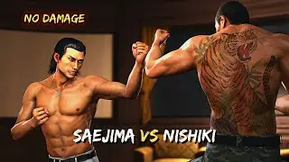 Yakuza 6 : Taiga Saejima VS Akira Nishikiyama (No Damage) [All 3 Battles]