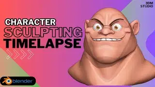 Blender Timelapse of Sculpting a stylized Face