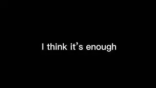 I quit…