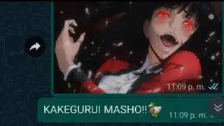 Edit Kakegurui en WhatsApp
