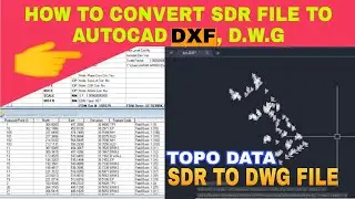 How to convert sdr file to dxf or dwg file.