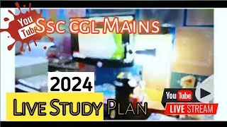 Study Live with me 📚 !! Mts 2024 NTPC  Chsl ,Cgl mains 2024  ,CGL 2025 #ssccgl #mts #ntpc #chsl #Alp
