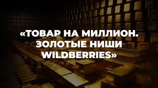 Урок 3. Товар на миллион. Золотые ниши Wildberries