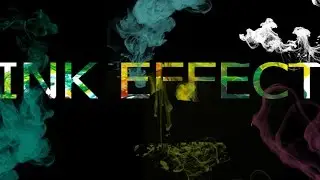 ink effect text - photoshop tutorial