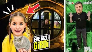 ELİF SİNEM BABAMA KIŞKIRTMA ‼️HOBBİT EVİNE GİZLİ GİRDİK BABAM ÇOK KORKTU !!