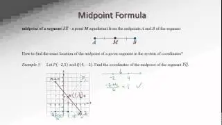3.1b Midpoint Formula