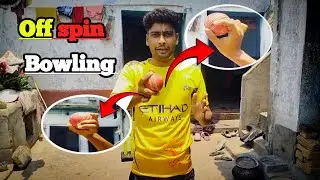 Off spin Bowling grip tutorial with ladder ball 🏏.#sports #cricket #spinbowling