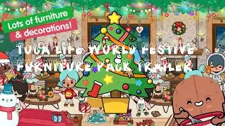 TOCA LIFE WORLD FESTIVE FURNITURE PACK TRAILER | TOCA BOCA UPDATE | EVERYTHING TOCA