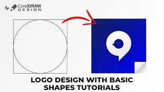 CorelDraw Logo Design With Basic Shape | Beginners CorelDraw Tutorials |