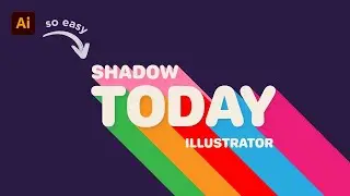 How to Create Long Shadow Text Effect in Adobe Illustrator | Ahoo