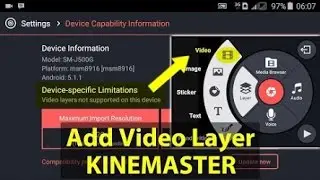 how to get video layer option in kinemaster