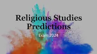OCR RS Exam Predictions 2024 PowerPoint
