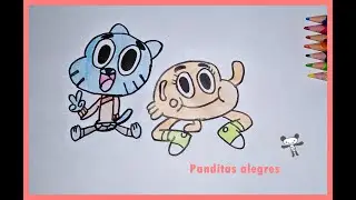 Como dibujar a GUMBALL Y DARWIN paso a paso