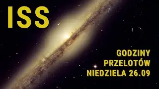 ISS nad Polską - niedziela 26 września 2021