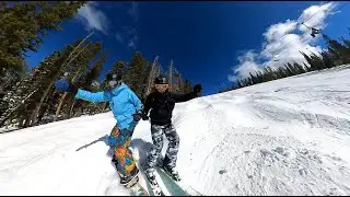 My Colorado Trip 2023 - Skiboarding Keystone Glades and Breck 4K