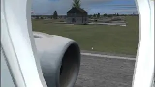 777-200ER Takeoff - First Class Wingview (FSX)