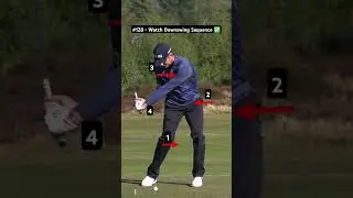 Downswing Sequence (Golf Swing Tips) #slowmotion