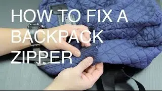 How to Fix a Backpack Zipper (Metal Zipper)