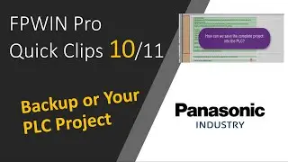 #10 FPWIN Pro 7: How to create  a Backup of your Project?