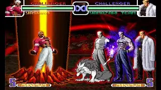 KOF 2002 Orochi Yashiro Vs Yamazaki Team