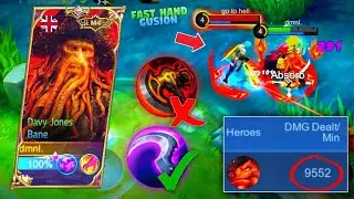 Bane Jungle DAMAGE RECORD vs Gusion Fast Hand | MLBB