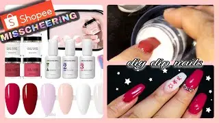 TESTING THIS DIP POWDER KIT from SHOPEE! | MISSCHEERING Dip Powder Kit